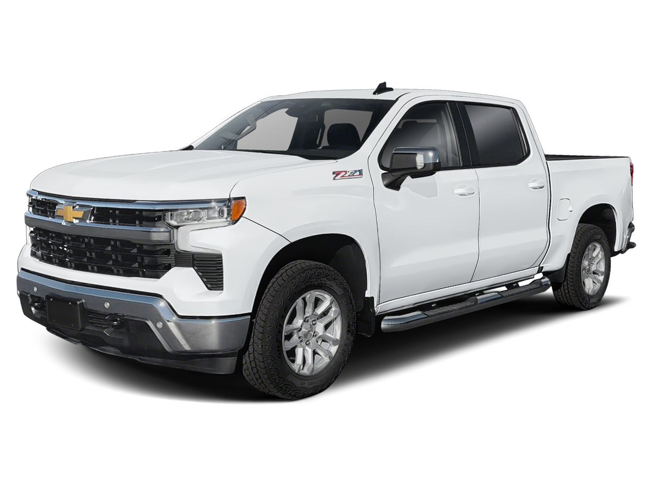2025 Chevrolet Silverado 1500 LT in Black — front three-quarter view