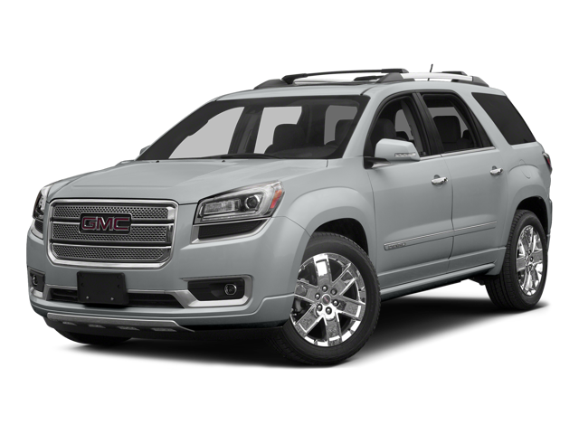 2015 GMC Acadia Denali in Iridium Metallic — front three-quarter view