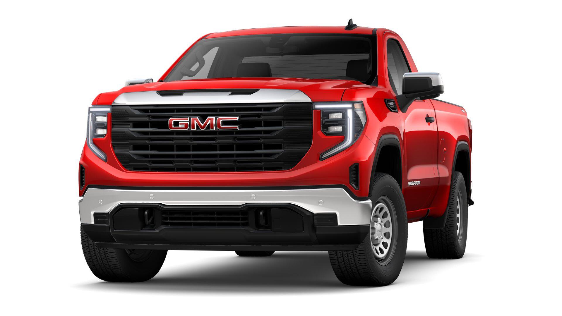 2026 GMC Sierra 1500 Pro in Cardinal Red — front three-quarter view