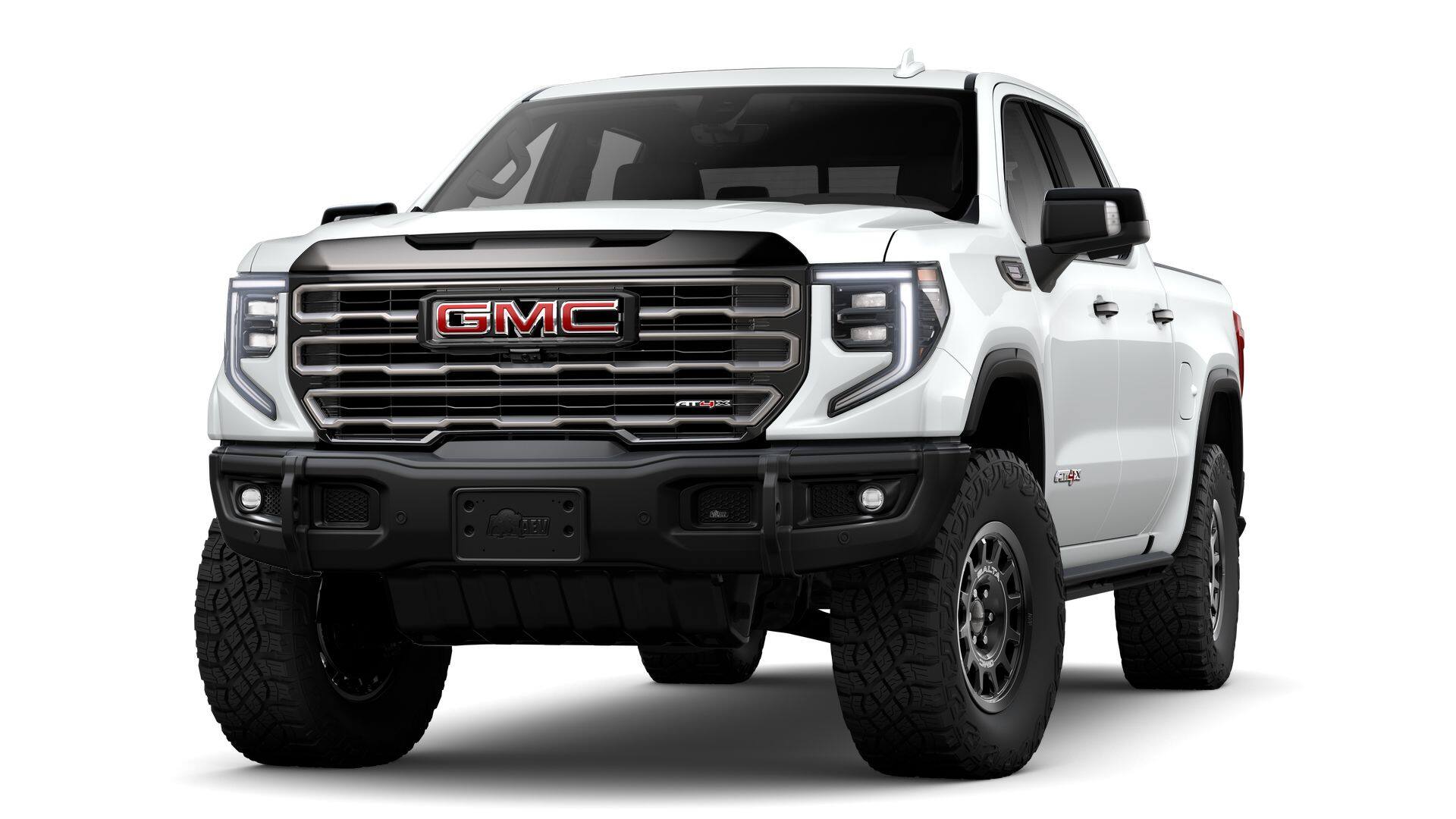 2026 GMC Sierra 1500 AT4X in Summit White — front three-quarter view